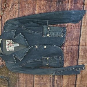 PRELOVED "BLUE ASPHALT " CLASSICALY TAILORED DENIM JACKET! 💙 Large